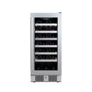 15 in. Built-in Single Zone Wine Cooler in Stainless Steel