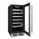 Avallon Stainless Steel 15 in. Built-in Single Zone Wine Cooler 