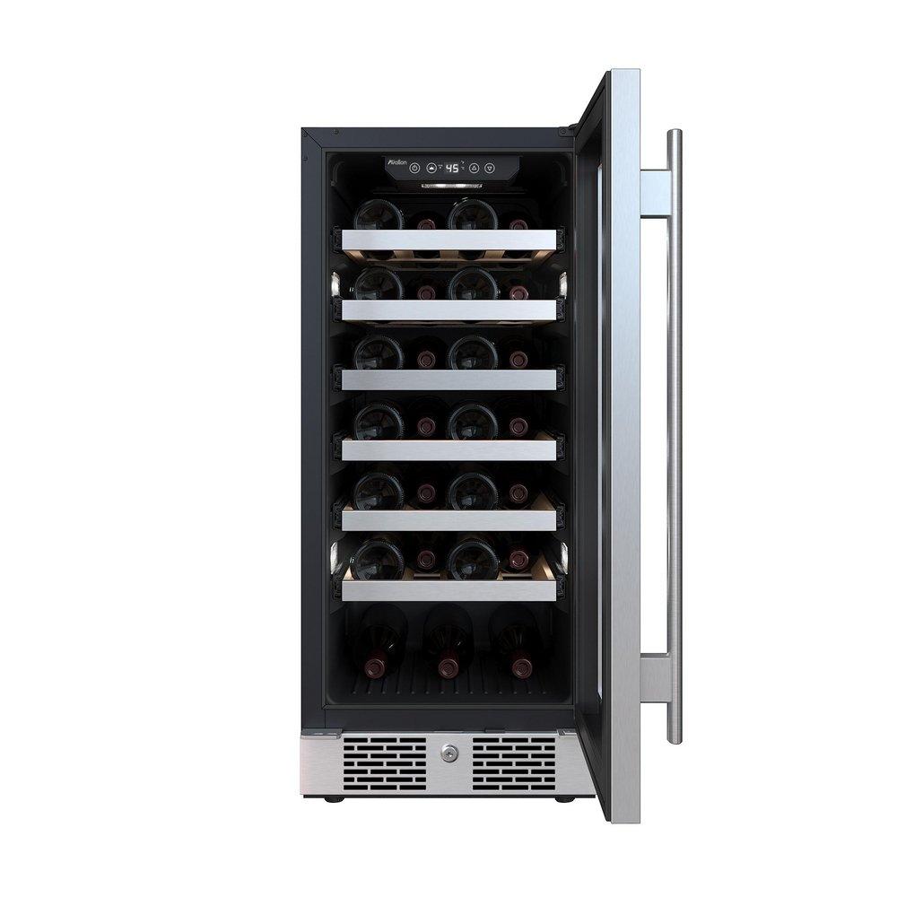 Avallon Stainless Steel 15 in. Built-in Single Zone Wine Cooler 