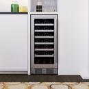 Avallon Stainless Steel 15 in. Built-in Single Zone Left Hand Wine Cooler 