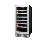Avallon Stainless Steel 15 in. Built-in Single Zone Left Hand Wine Cooler 