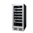 Avallon Stainless Steel 15 in. Built-in Single Zone Left Hand Wine Cooler 