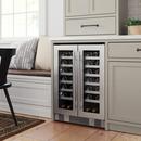 Avallon Stainless Steel 24 in. Built-in French Door Wine Cooler 