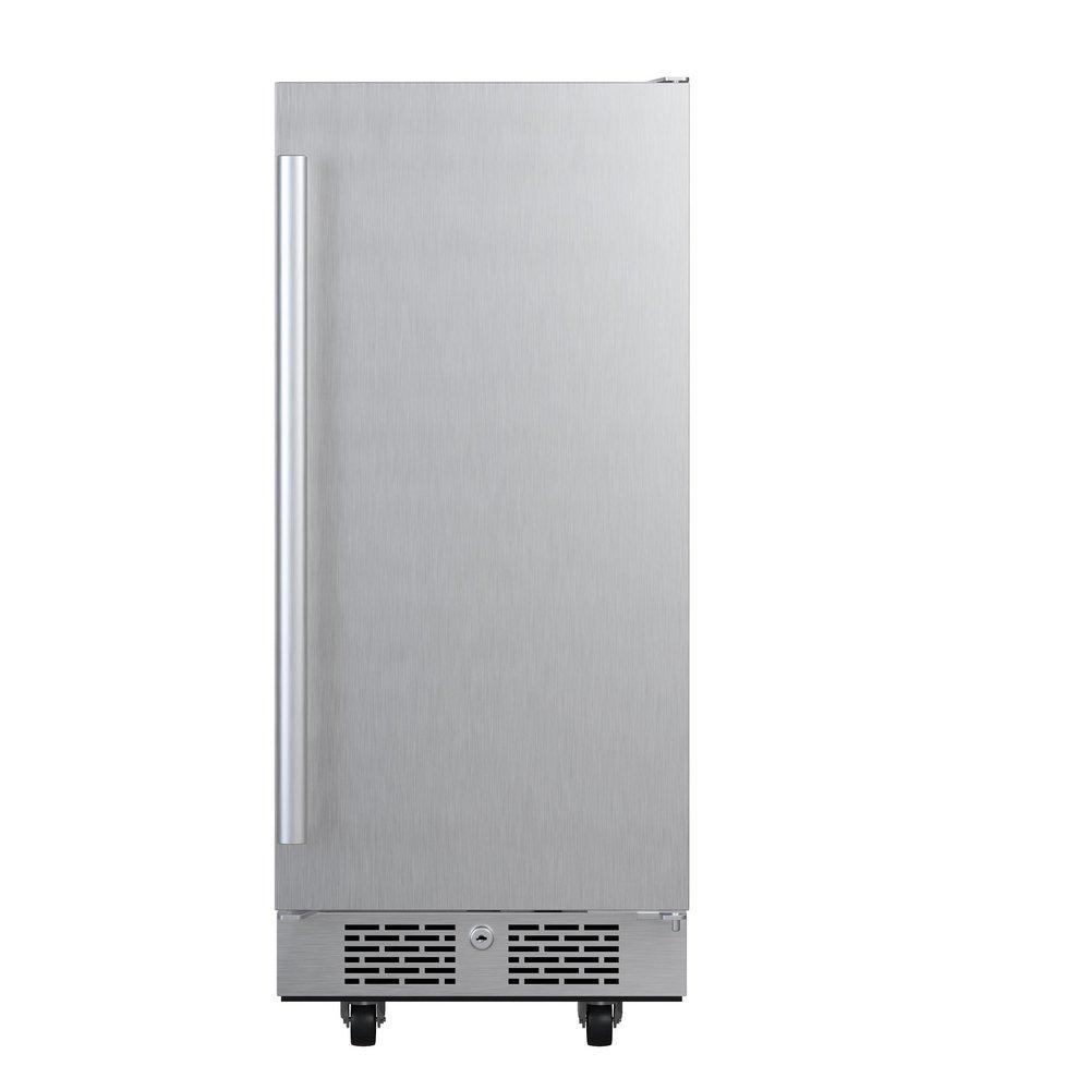 Avallon Stainless Steel 15 in. 3.3 cf Undercounter Outdoor Refrigerator 