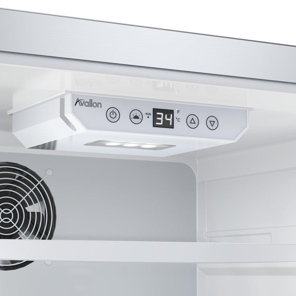 Avallon Stainless Steel 15 in. 3.3 cf Undercounter Outdoor Refrigerator 