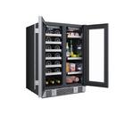 Avallon Stainless Steel 24 in. Built-in Beverage Center, French Door and Wine Cooler 