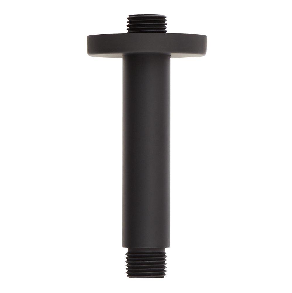 4 in. Ceiling Mount Shower Arm with Flange in Brushed Gold 