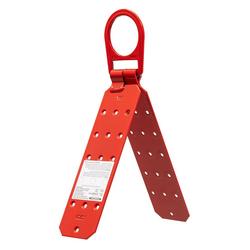 Reusable Plated Steel Roof Anchor with D-Ring, Red