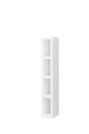 3-7/8 x 23-5/8 in. Linen Tower in Glossy White
