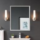 FGI Industries Chrome 30 x 24 in. Flat Edge Rectangular Framed Mirror 