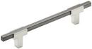 5-1/16 in. Center-to-Center Drawer Pull in Polished Chrome/Black Chrome
