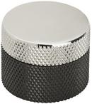 1-1/4 in. Cabinet Knob in Matte Black/Polished Nickel