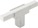 2-5/8 in. Cabinet Knob in Polished Chrome/White