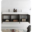 Fresca Bath Grey Oak 59 in. Wall Mount Vanity 