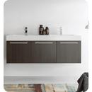 Fresca Bath Grey Oak 59 in. Wall Mount Vanity 