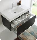 Fresca Bath Black 35-3/8 in. Wall Mount Vanity 