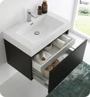 Fresca Bath Black 29-1/2 in. Wall Mount Vanity 