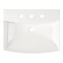Signature Hardware White Pedestal Bathroom Sink 