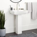 Signature Hardware White Pedestal Bathroom Sink 