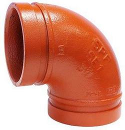 2-1/2 in. Galvanized Grooved Fire 90° Elbow