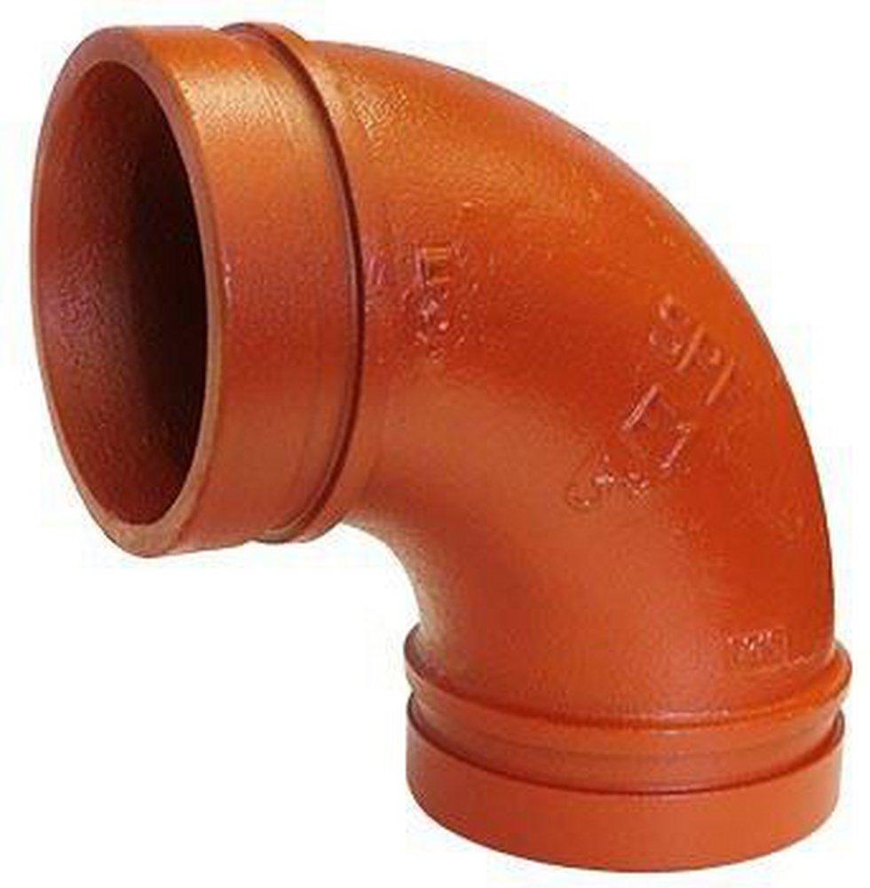 SPF/Anvil Grooved Rust Inhibiting Painted Ductile Iron 90 Degree Elbow 