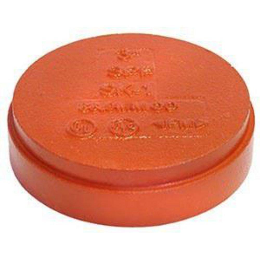 6 in. Fire Protection Galvanized Grooved Cap SK-1 