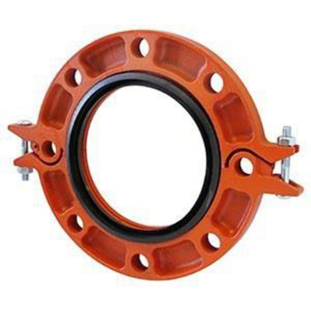 5 in. Painted Grooved E Flange Adapter ANSI F-3 (SF-3) 