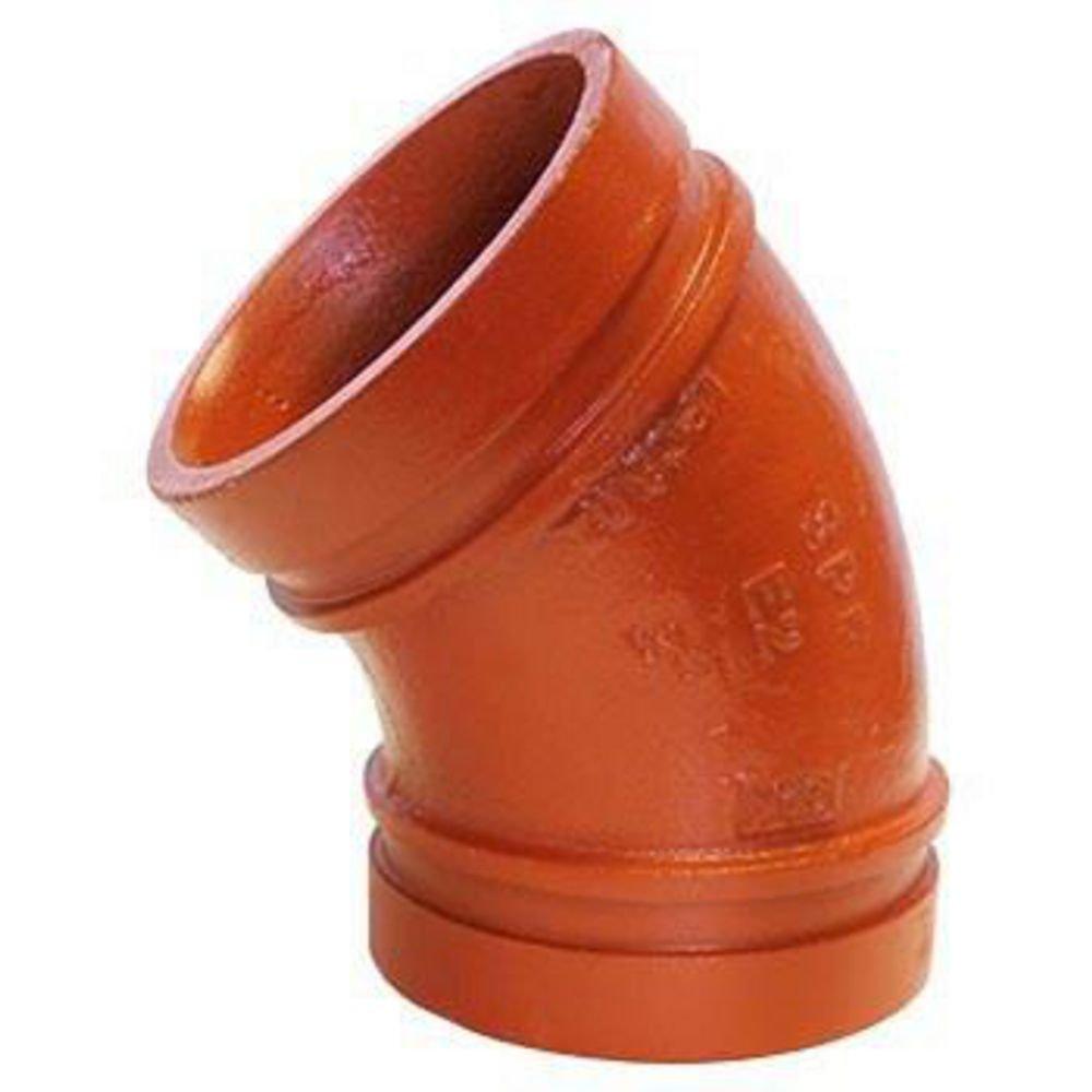 1-1/4 In. Galvanized Grooved 45&deg; Elbow E-2 