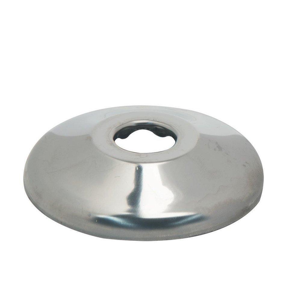 BrassCraft Stainless Steel 5/8 in. Stainless Steel Shallow Box Escutcheon 