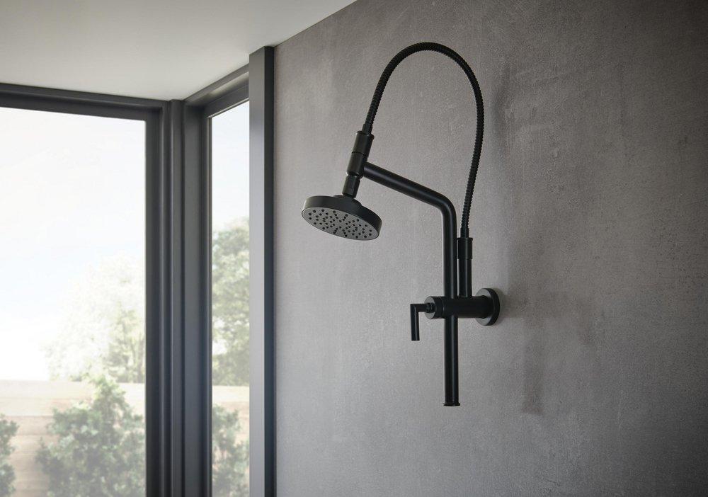 Brizo Matte Black Single Function Full Showerhead 