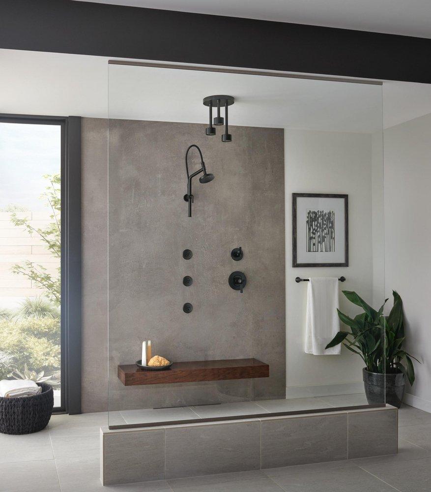 Brizo Matte Black Single Function Full Showerhead 