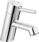 Single Handle Monoblock Bathroom Sink Faucet in Polished Chrome