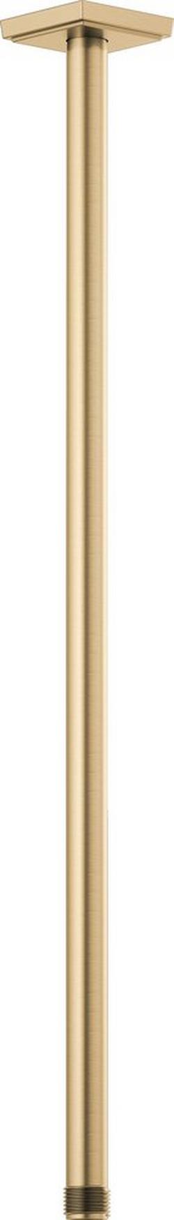 24 in. Ceiling Mount Shower Arm and Flange in Luxe Gold