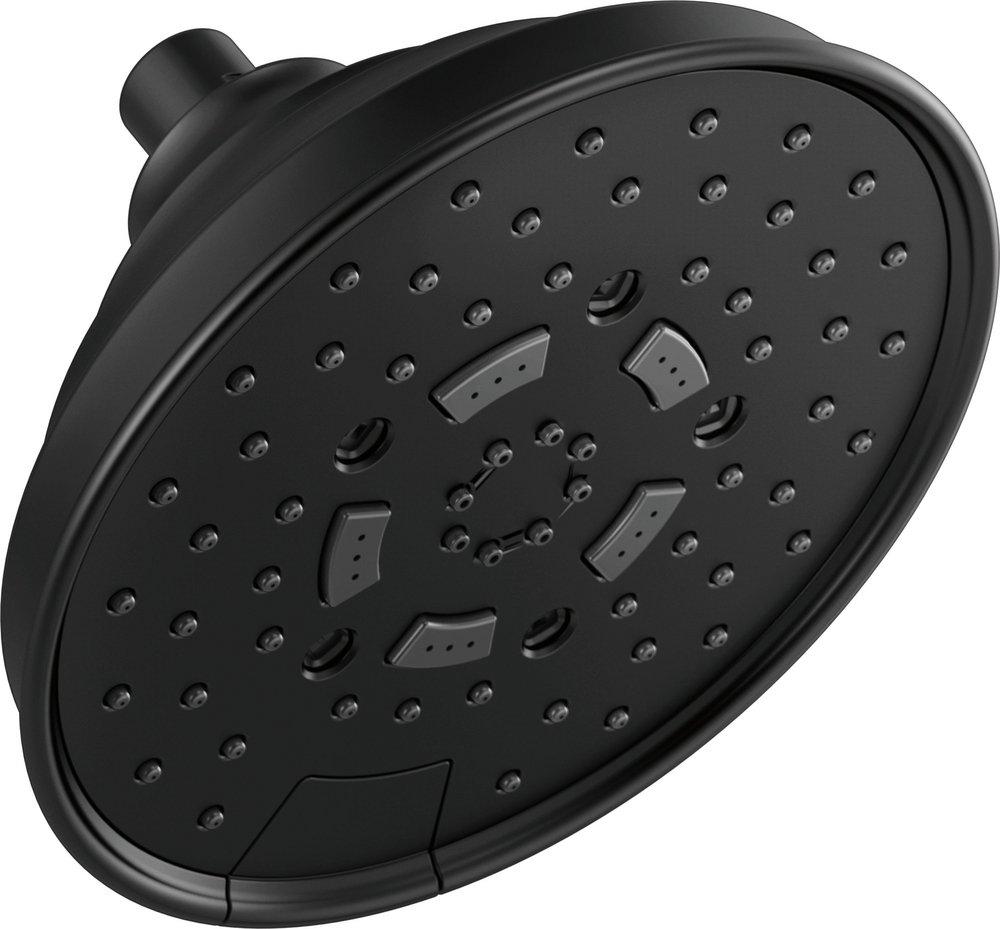 Brizo Matte Black Multi Function H2Okinetic&reg; Rinsing Spray, Full Spray, Massage, Shampoo Spray and Full Spray w/ Shampoo Spray Showerhead 