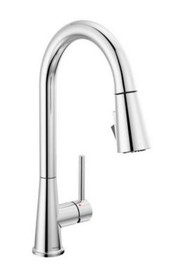 Single Handle Pull Down Kitchen Faucet in Chrome