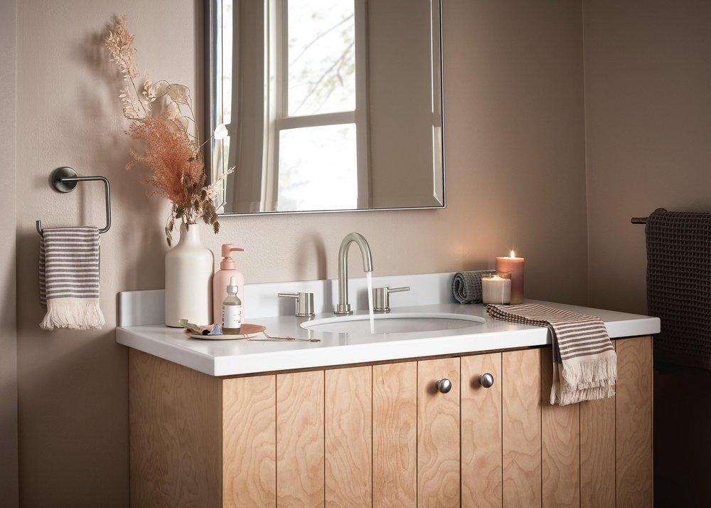 Widespread Handles in Brushed Nickel 