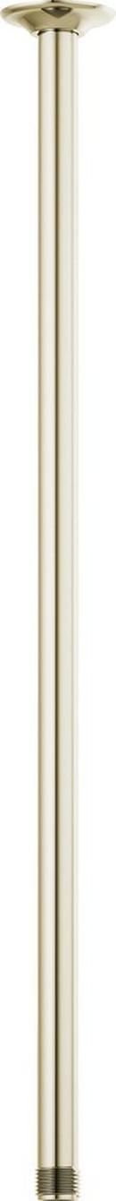 24 in. Ceiling Mount Shower Arm and Flange in Polished Nickel