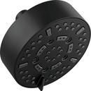 Brizo Matte Black Multi Function H2Okinetic&reg; Rinsing Spray, Full Spray, Massage, Shampoo Spray, Pause, Full Spray w/ Massage and Shampoo Spray w/Massage Showerhead 