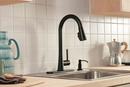 Peerless® Matte Black Single Handle Pull Down Kitchen Faucet 