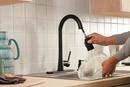 Peerless® Matte Black Single Handle Pull Down Kitchen Faucet 