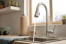 Single Handle Pull Down Kitchen Faucet with Side Spray 