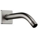 7 in. Shower Arm and Flange in Luxe Steel