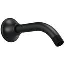 Brizo Matte Black 1/2 x 9 in. NPT Brass Shower Arm and Flange 