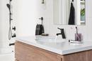 Single Handle Monoblock Bathroom Sink Faucet in Matte Black 