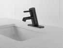 Single Handle Monoblock Bathroom Sink Faucet in Matte Black 