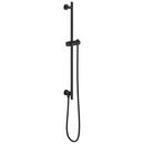 30 in. Shower Rail with Hose in Matte Black