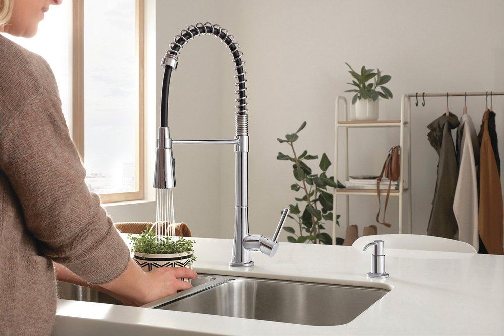 Peerless&reg; Chrome Single Handle Deck Mount Faucet 