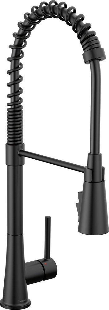 Single Handle Pull Down Kitchen Faucet with Side Spray 