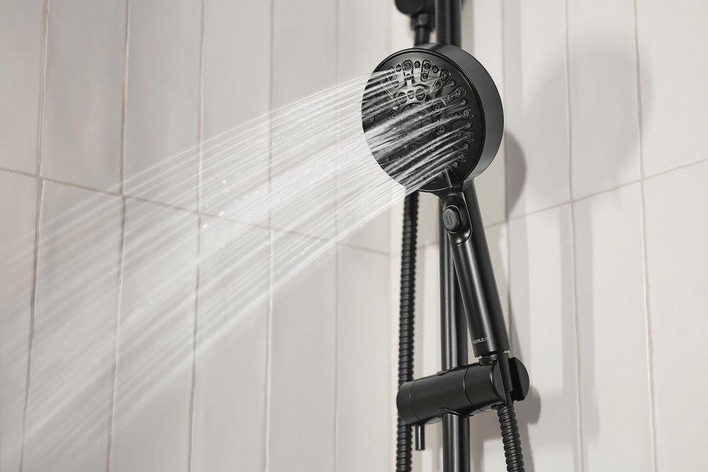 Peerless&reg; Matte Black Multi Function Shower System 