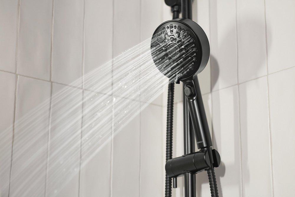 Peerless&reg; Matte Black Multi Function Shower System 